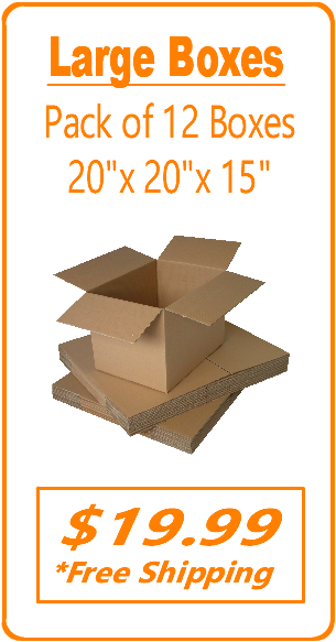 Large Moving Boxes Pack of 12 with Handles– 20 x20 x15 – Cheap Cheap  Moving Boxes
